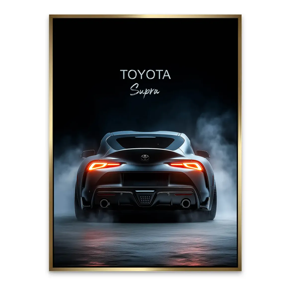 Toyota Supra Art Alu Dibond Bild