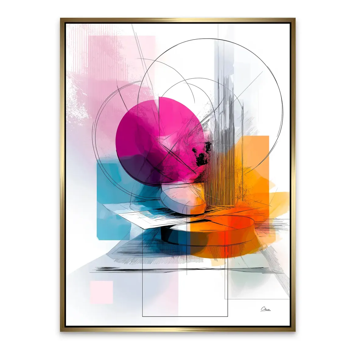 Harmony of Circles Alu Dibond Bild INGALERIE