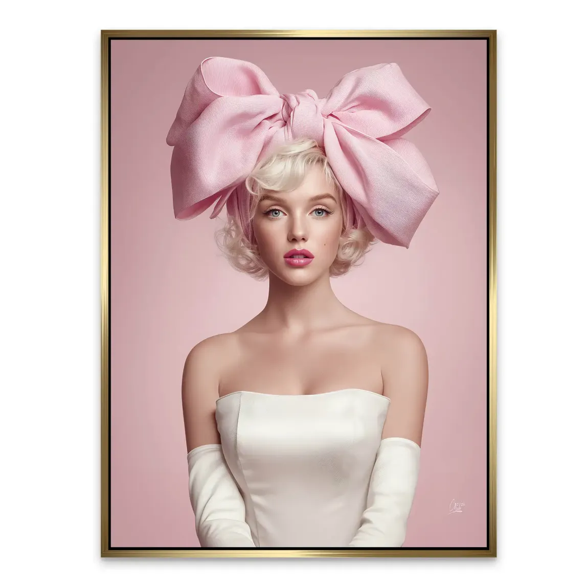 Marilyn Monroe Rosé Alu Dibond Bild