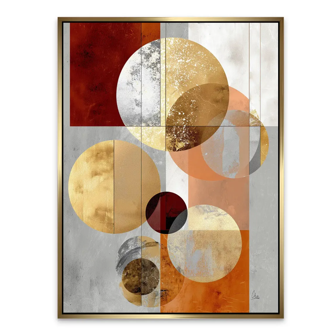 Golden Orbit Alu Dibond Bild