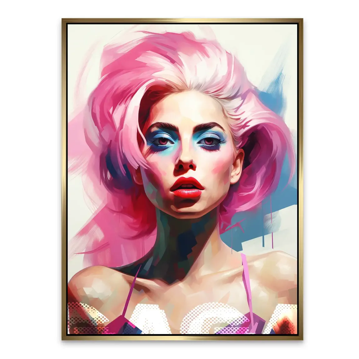 Lady G. in Color Alu Dibond Bild INGALERIE