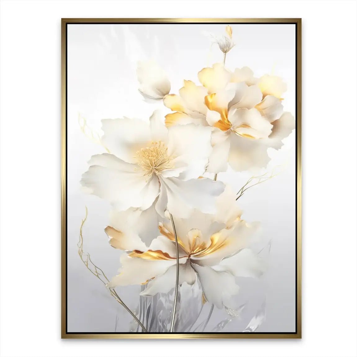 White Flower Alu Dibond Bild INGALERIE