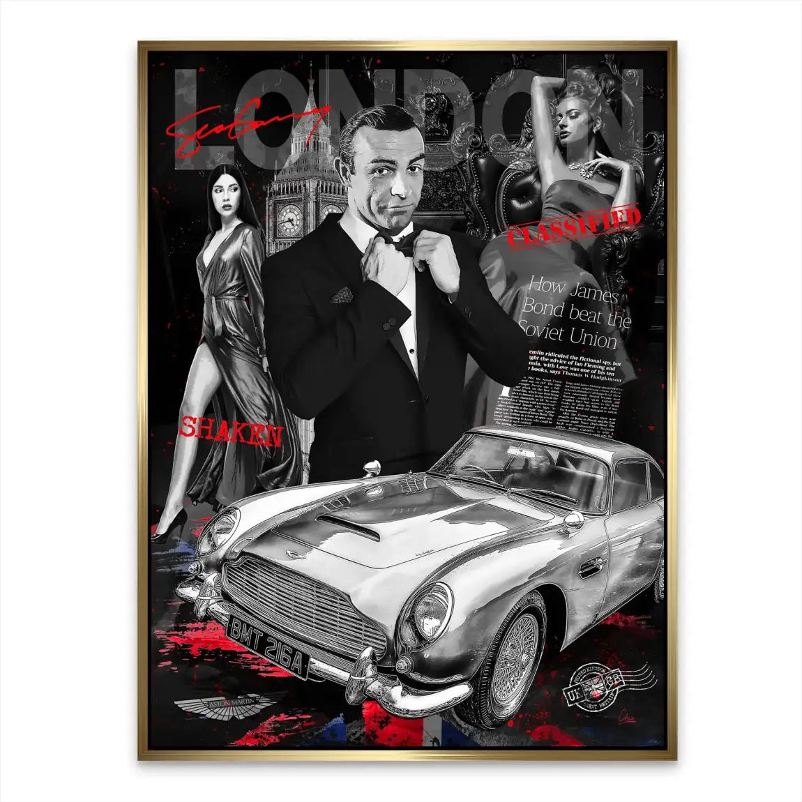 Bond London Style Alu Dibond Bild INGALERIE