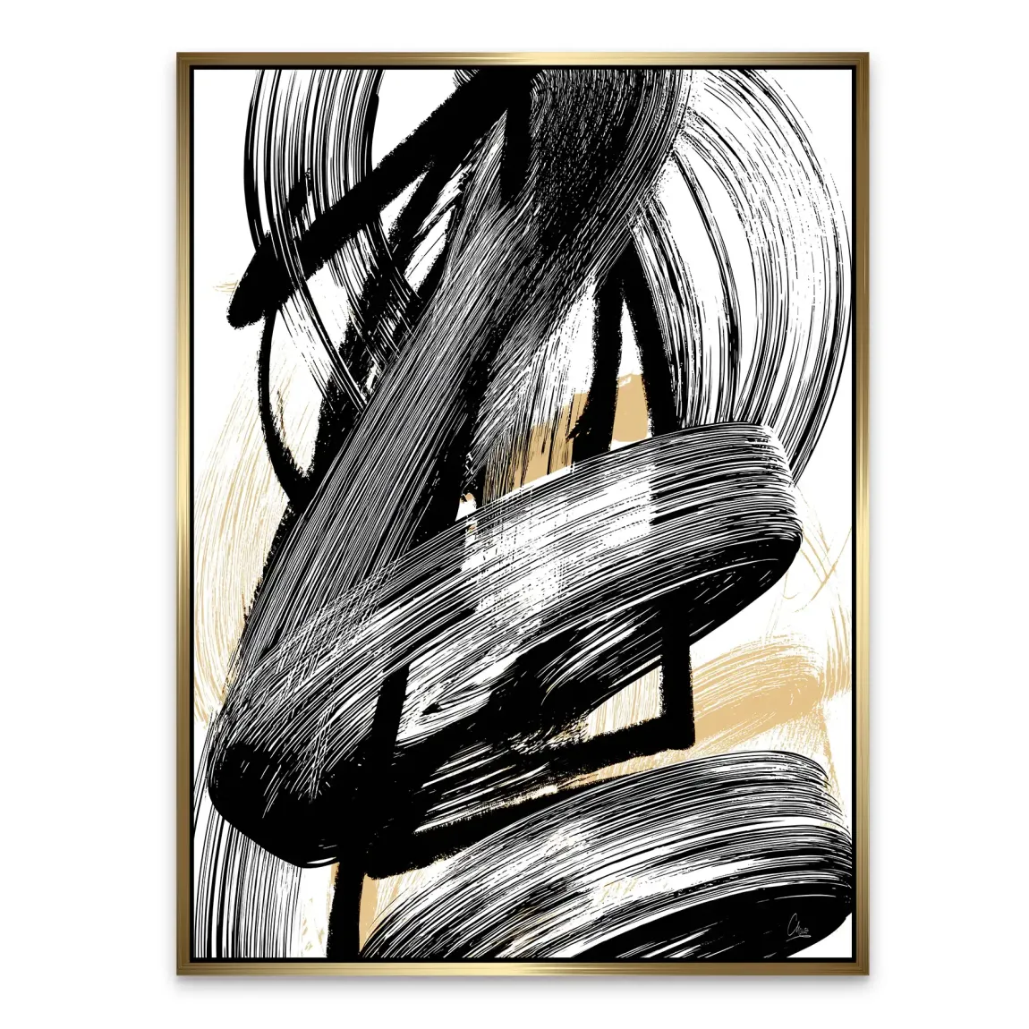 Black Motion Abstrakt Alu Dibond Bild