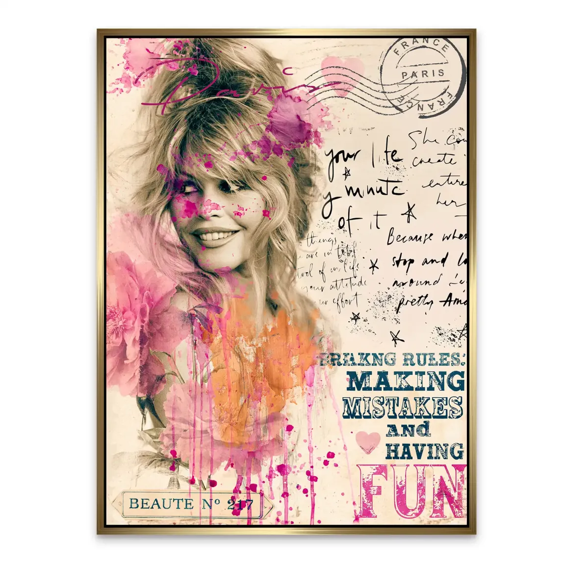 Bardot Paris Alu Dibond Wandbild