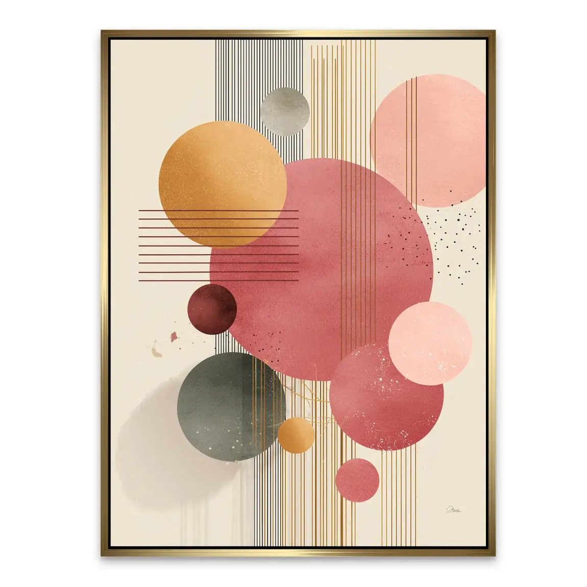 Circles of Serenity Alu Dibond Bild INGALERIE
