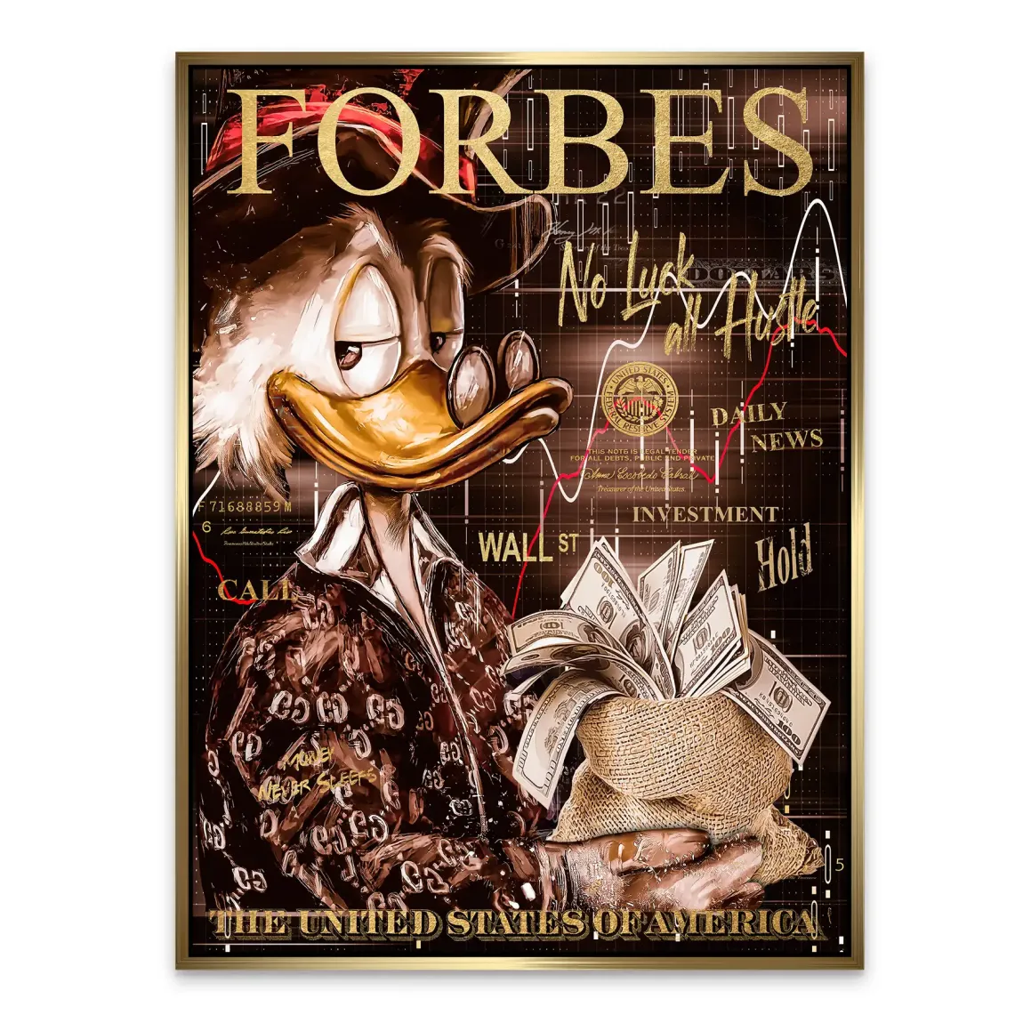 Mr Money Forbes Alu Dibond Bild