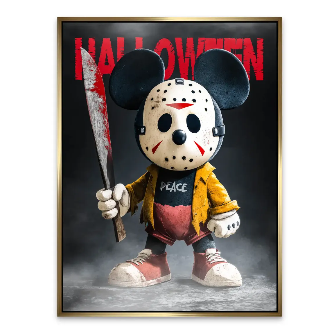 Midnight Micky Mouse Alu Dibond Bild