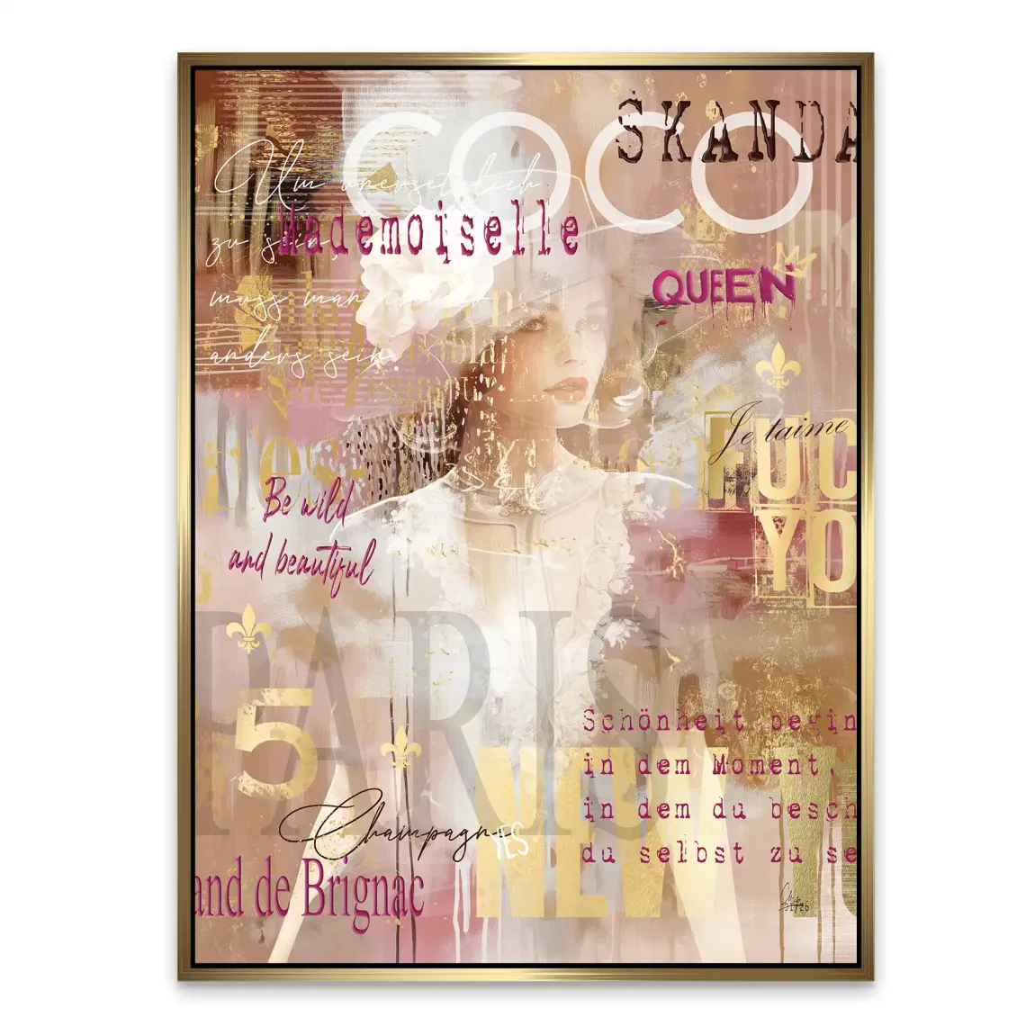 Coco Mademoiselle Alu Dibond Bild