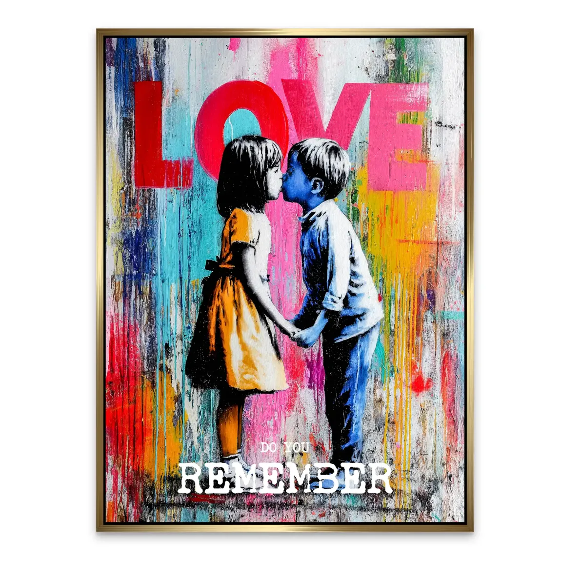 First Kiss Alu Dibond Bild