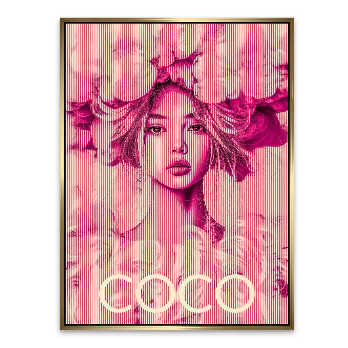 Coco Vision in Pink Alu Dibond Bild INGALERIE