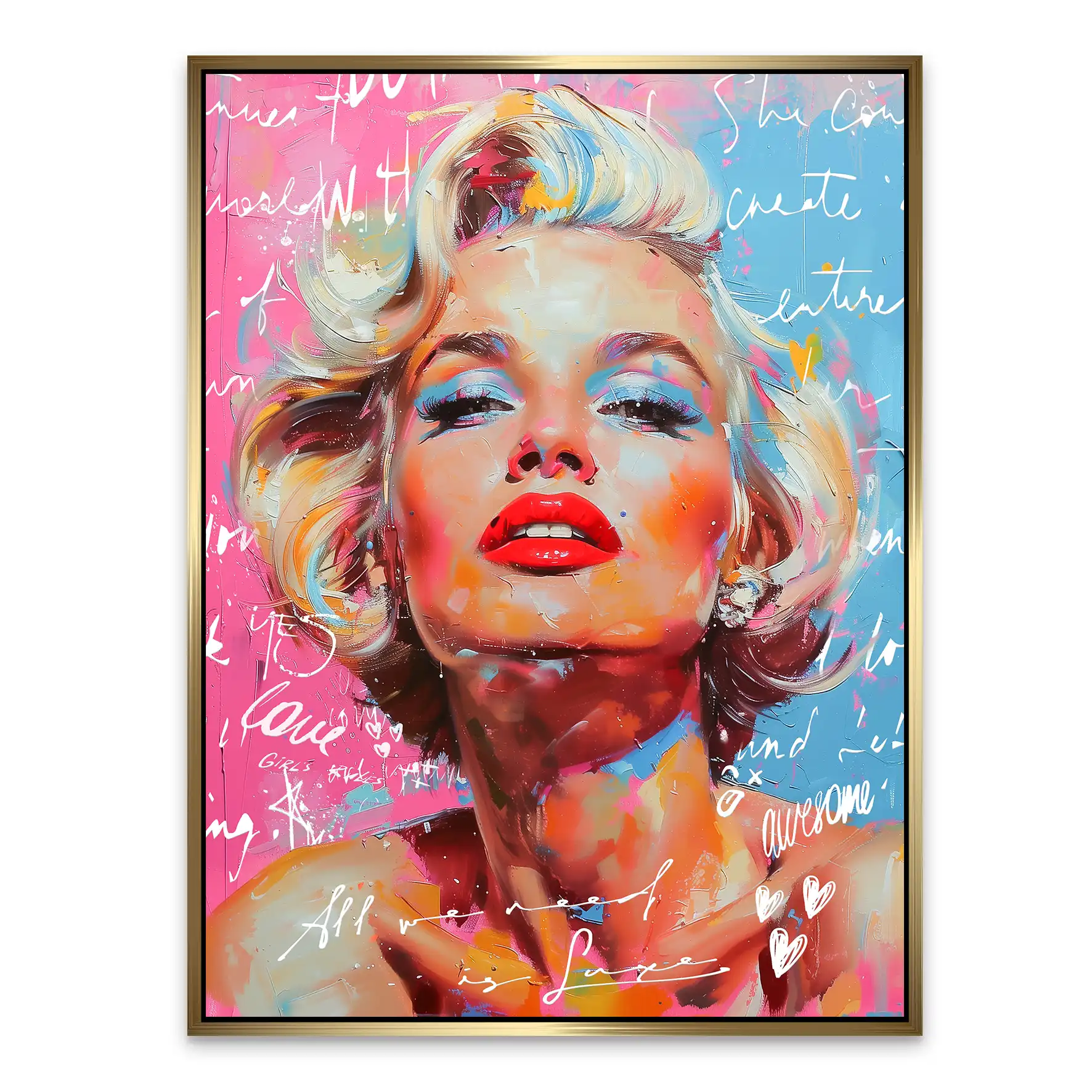 Marilyn Need Luxe AluDibond Bild INGALERIE