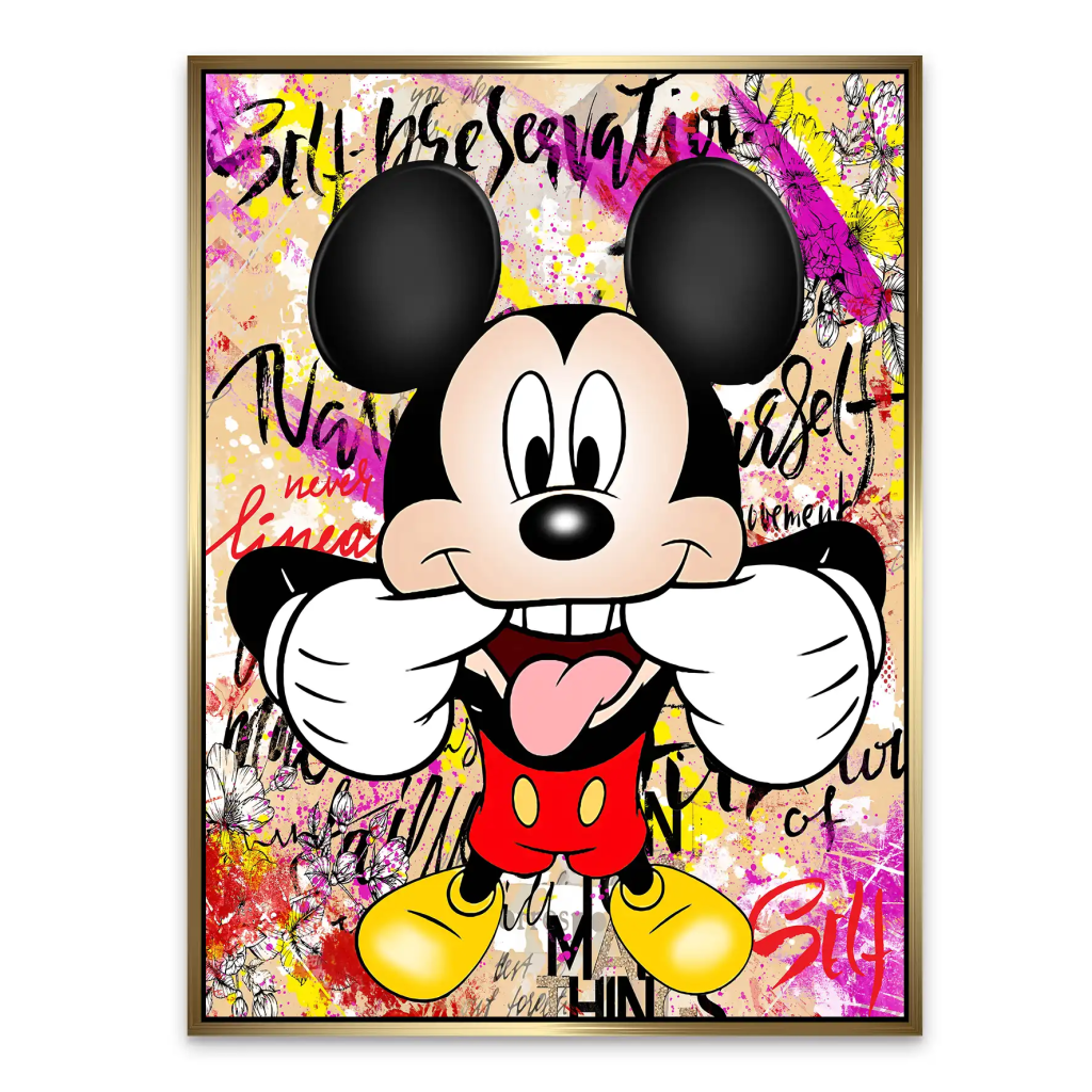 Micky Smile Pop Art AluDibond Bild INGALERIE