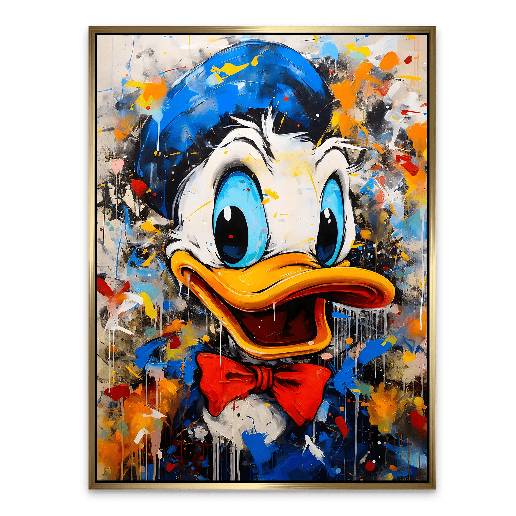Donald Abstrakt Style AluDibond Bild INGALERIE