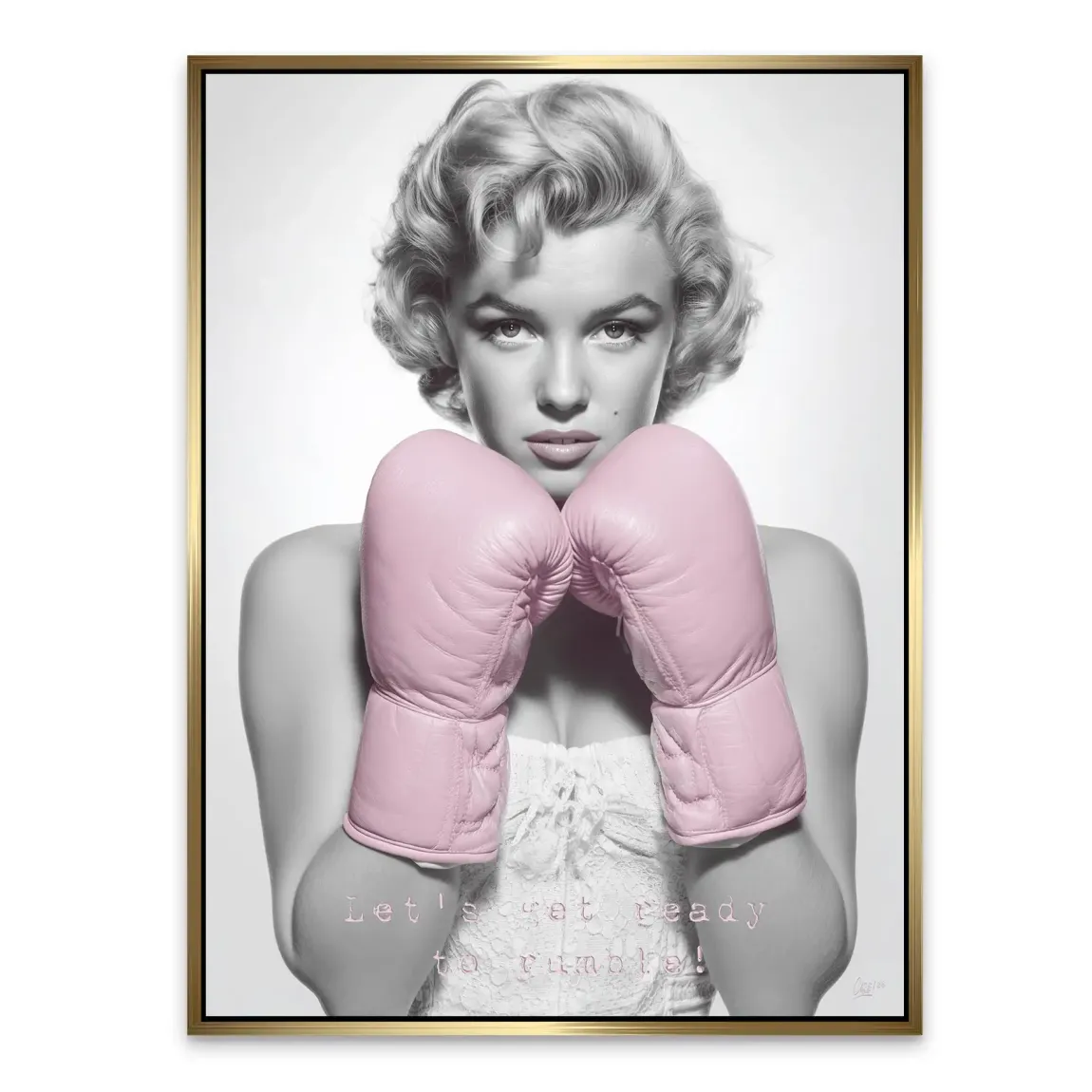 Boxing Marilyn Monroe Alu Dibond Bild