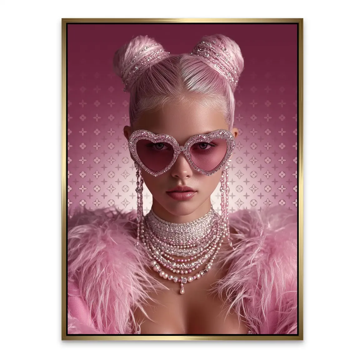 Glamour Girl Alu Dibond Bild