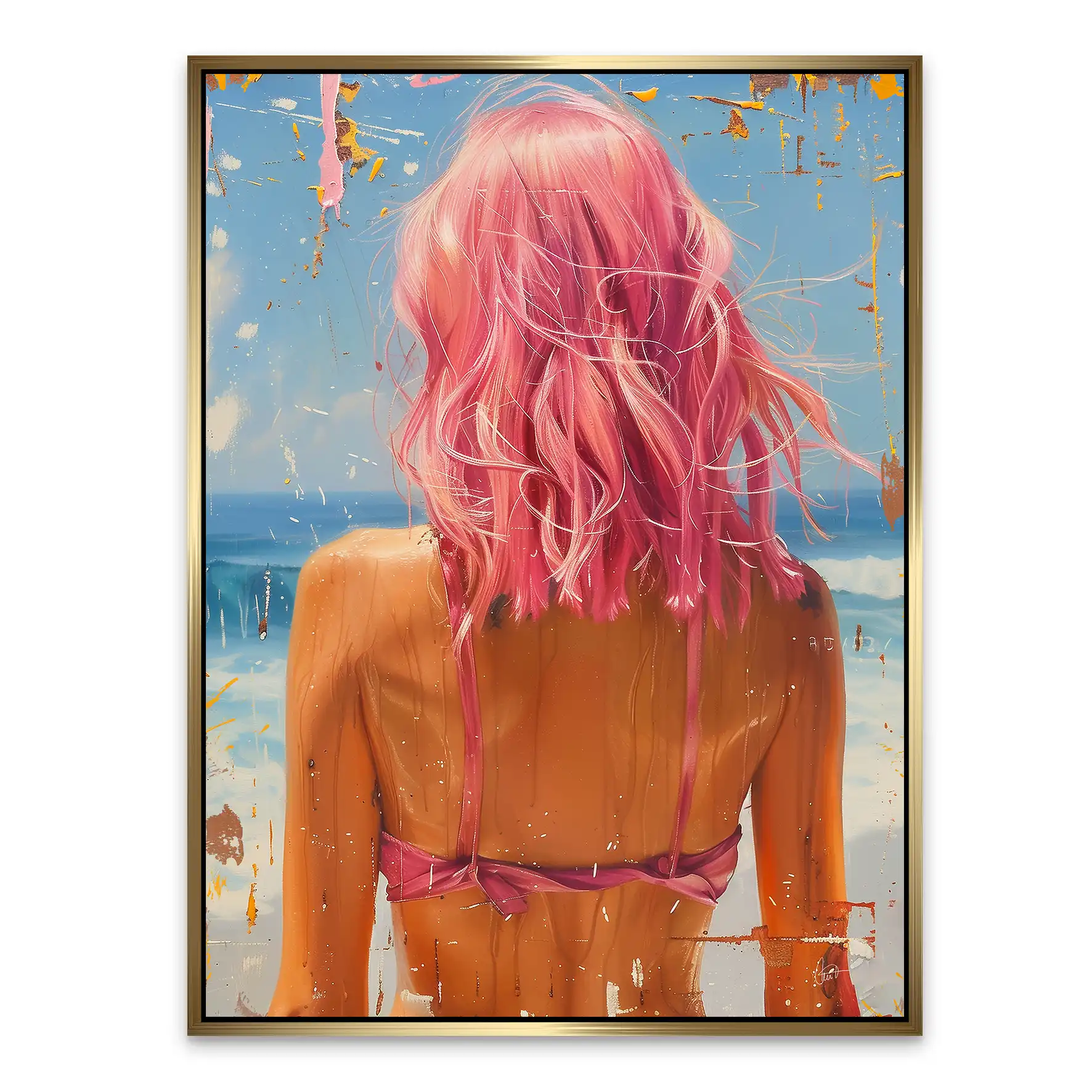 Beach Girl Nr.6 AluDibond Bild INGALERIE