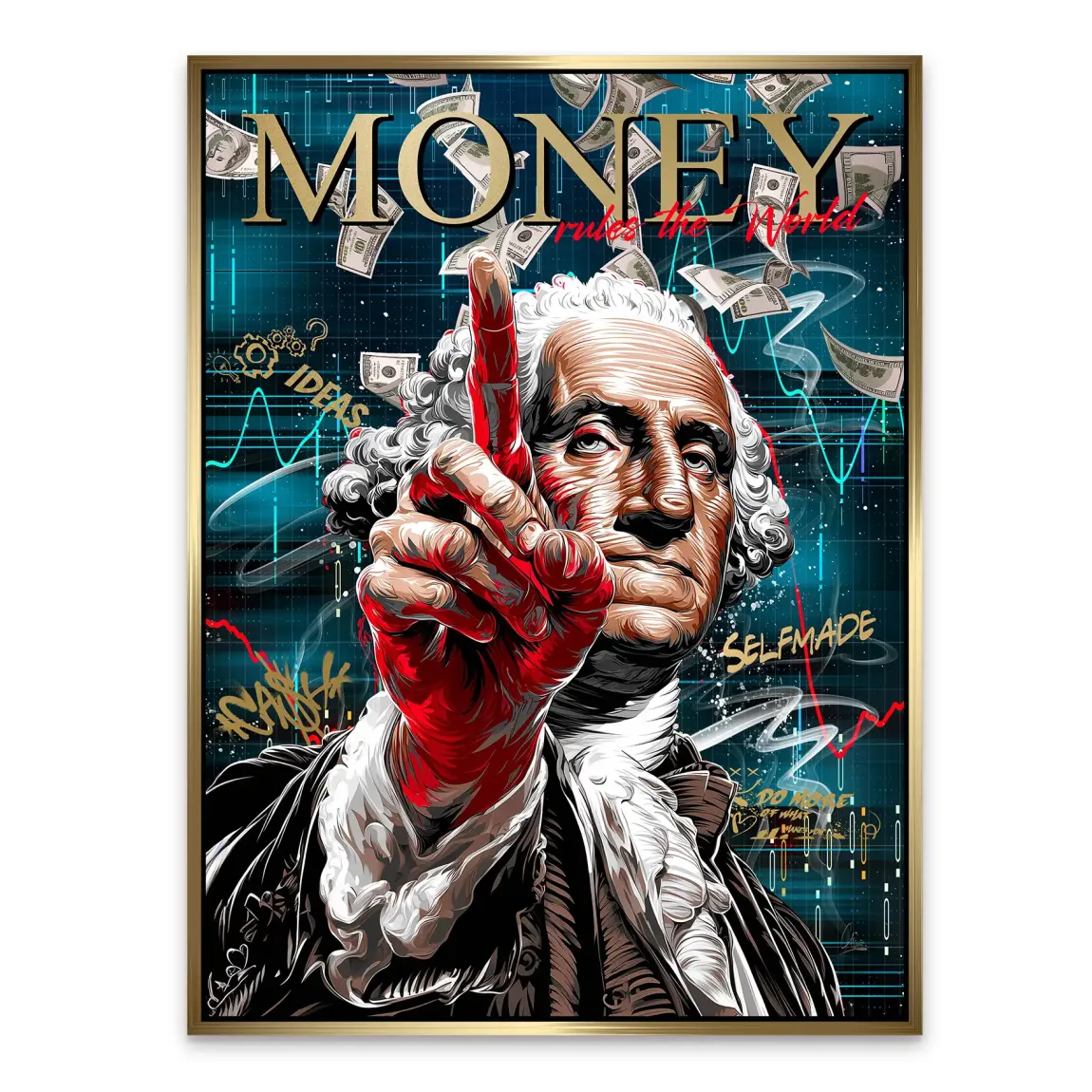 Money Empire Wallstreet Alu Dibond Bild