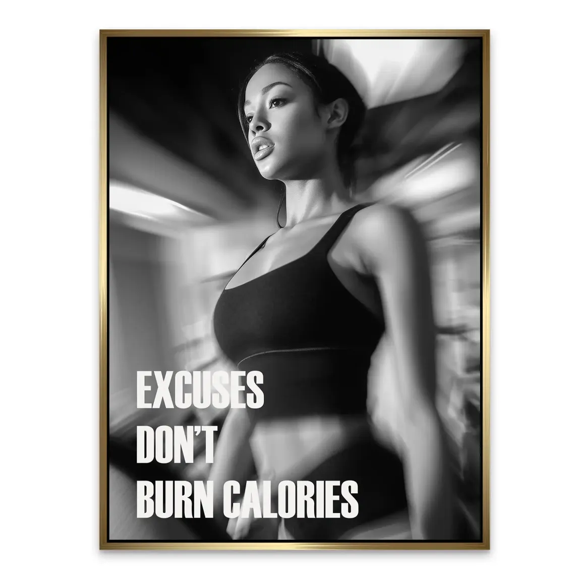 Burn Calories Fitness Alu Dibond Bild