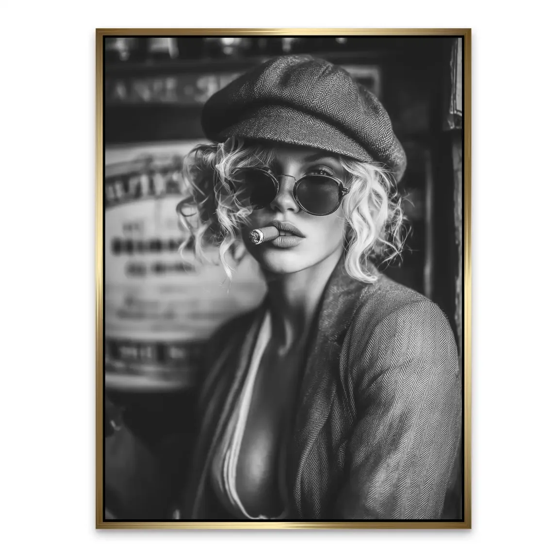 Smoked Confidence Noir Alu Dibond Bild
