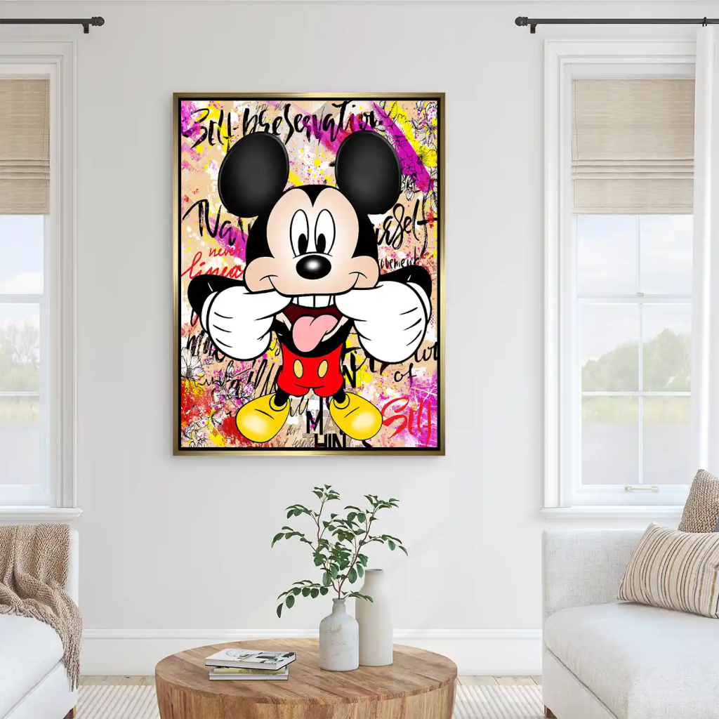 Micky Smile Pop Art AluDibond Bild INGALERIE