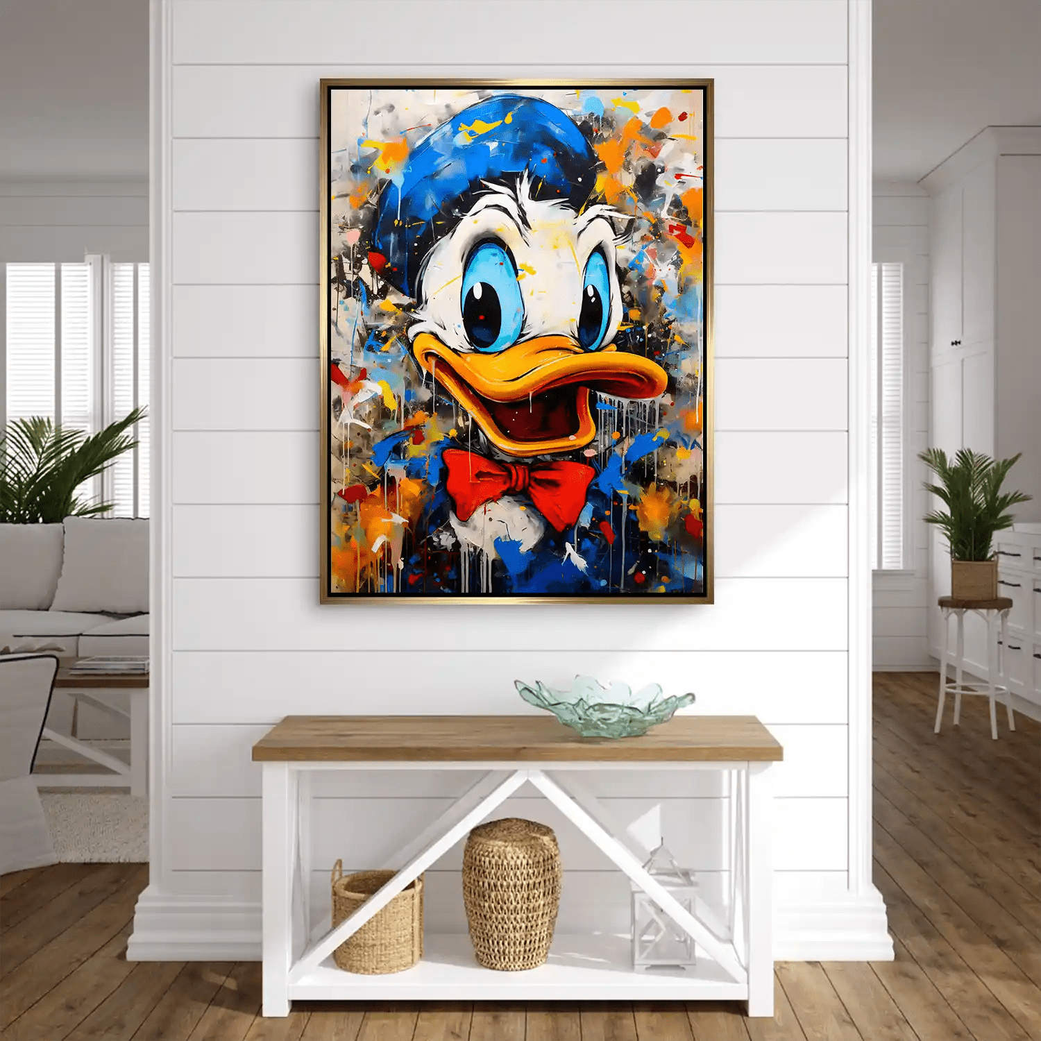 Donald Abstrakt Style AluDibond Bild INGALERIE