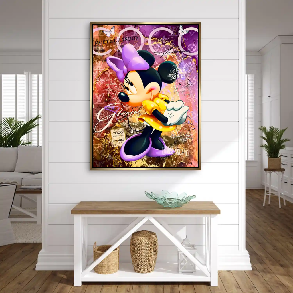 Minnie Maus Coco Pop Art AluDibond Bild INGALERIE