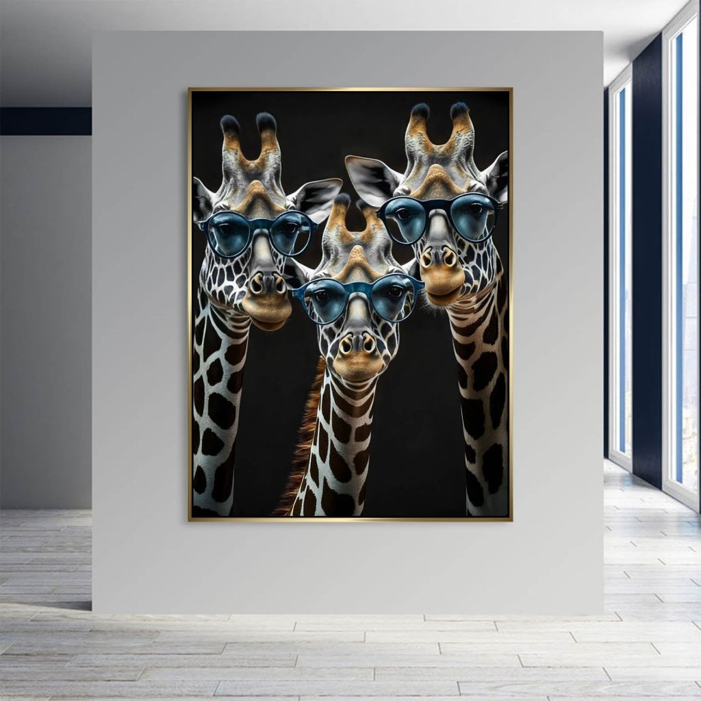 Die Drei Giraffen AluDibond Bild INGALERIE