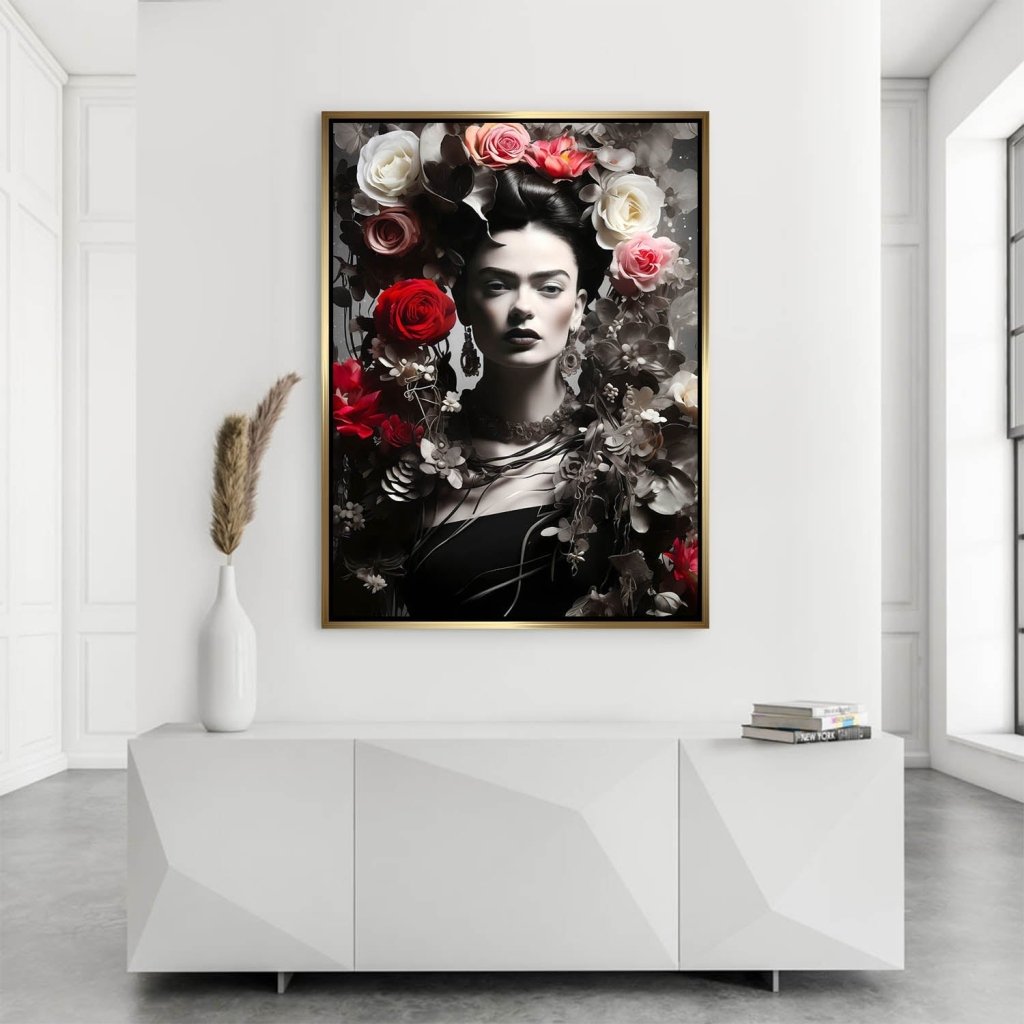 Frida Kahlo Modern Style AluDibond Bild INGALERIE