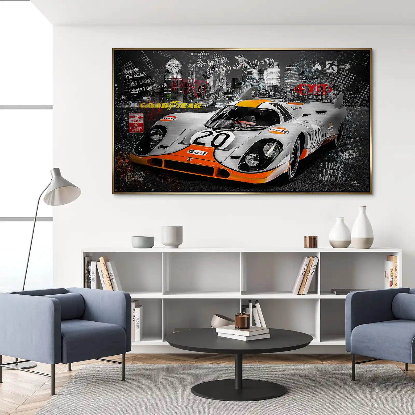 Porsche 917 Pop Art Style Alu Gebürstet INGALERIE