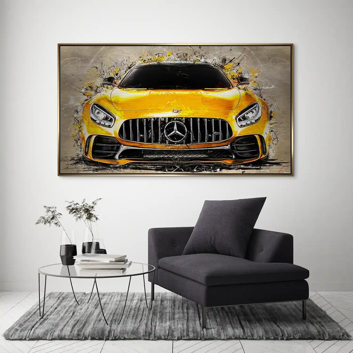 Mercedes AMG GT Retro Style Style Alu Gebürstet INGALERIE