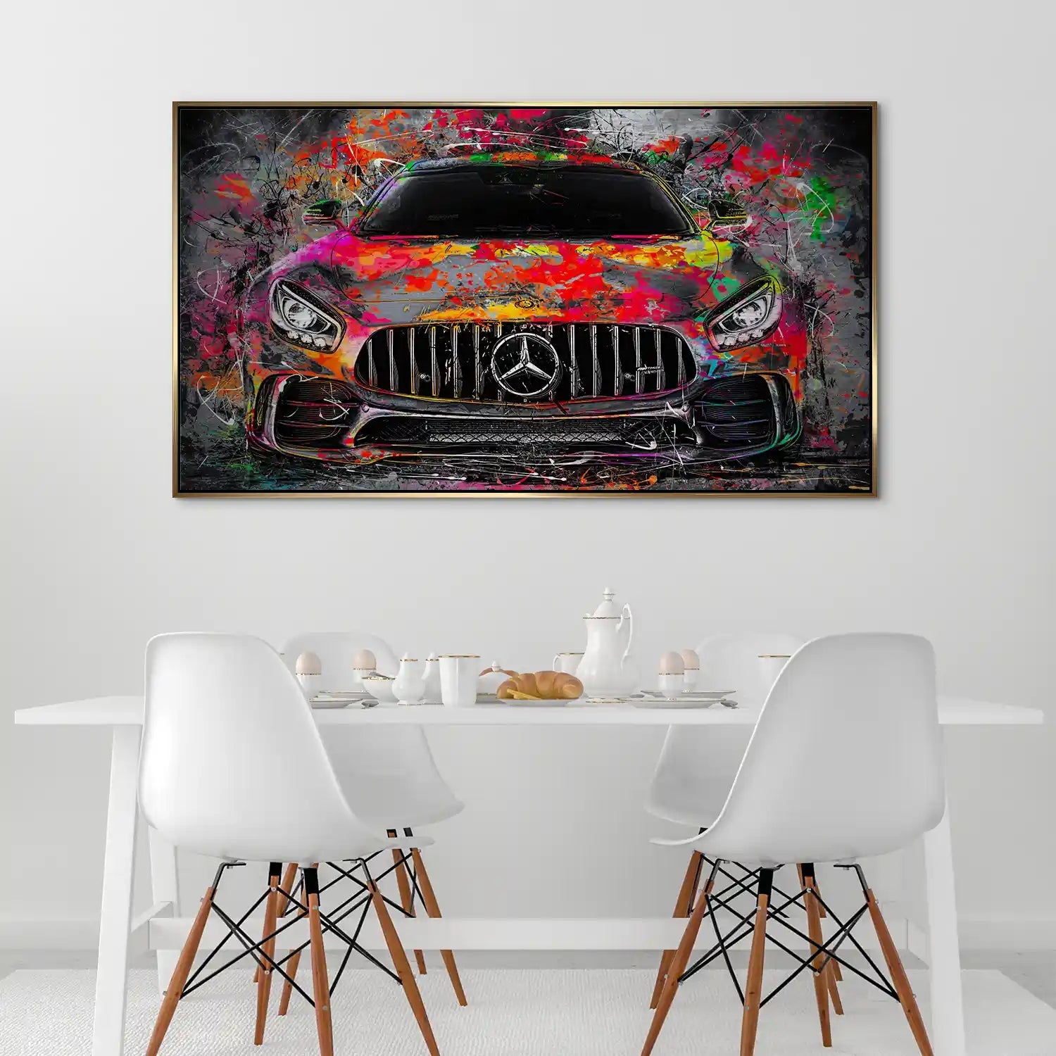 Mercedes AMG GT Pop Art Style Alu Gebürstet INGALERIE