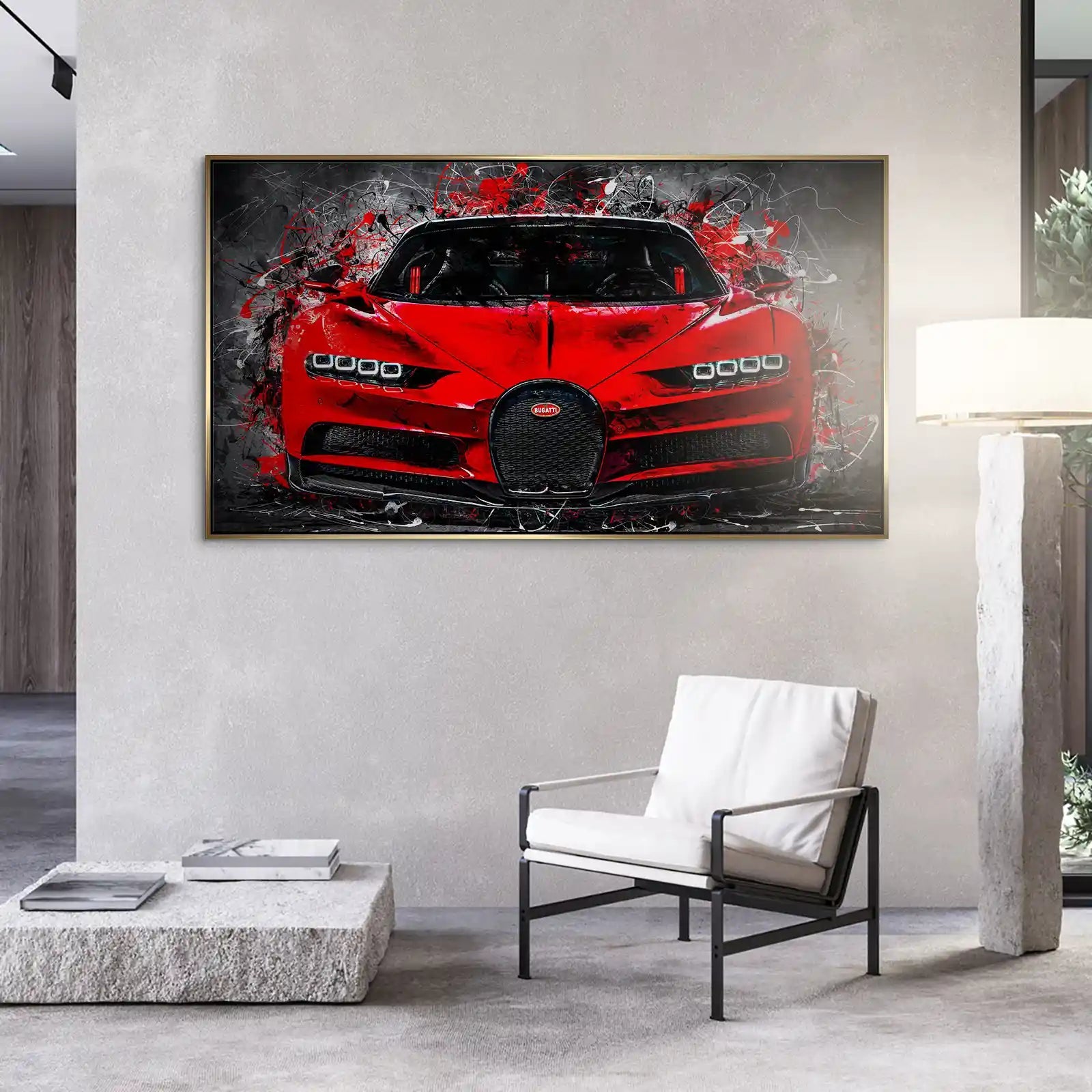 Bugatti Abstrakt Red Style Alu Gebürstet INGALERIE