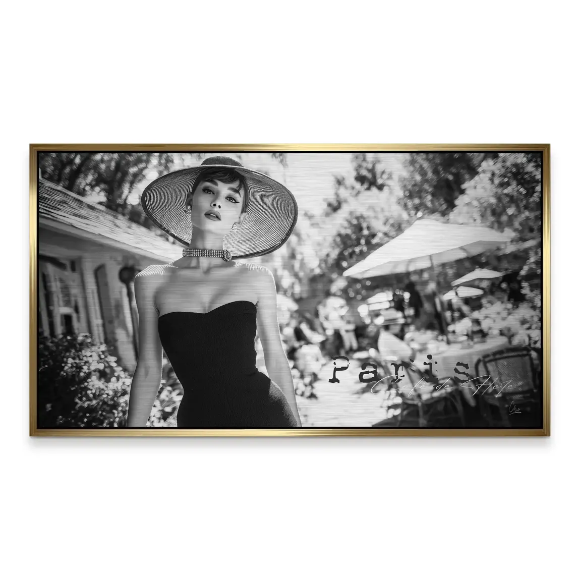 Audrey Hepburn Summer Style Alu Gebürstet