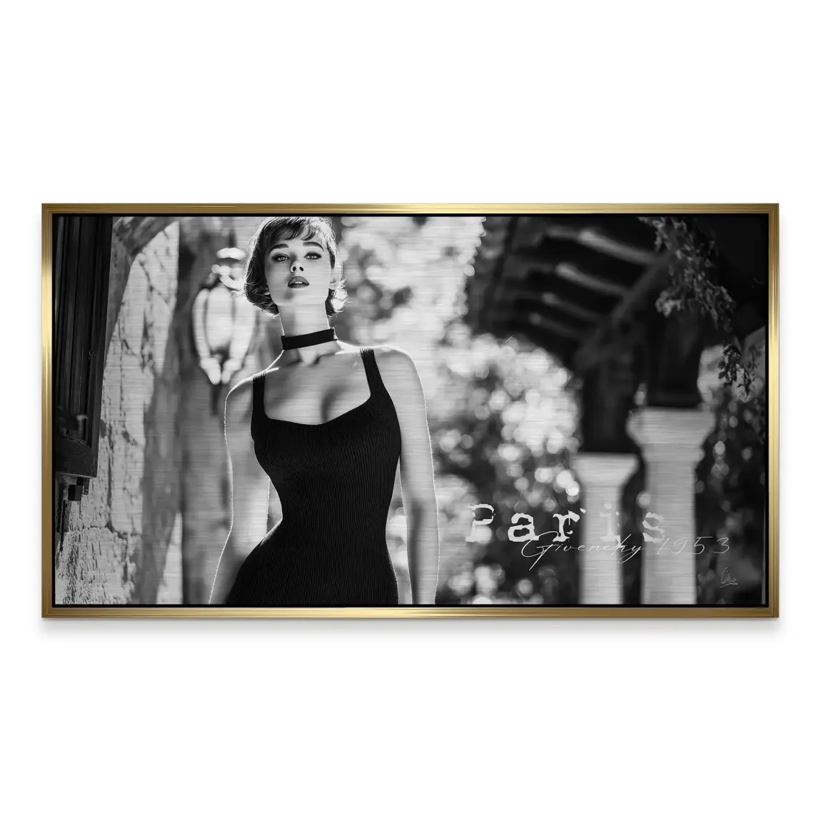 Audrey Hepburn Givenchy Alu Gebürstet