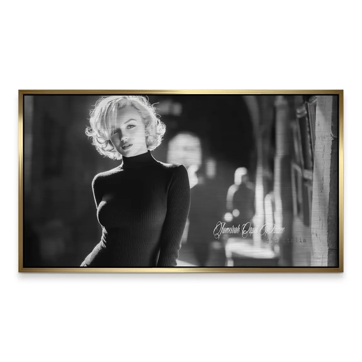 Marilyn Monroe Capri Aluminiumbild gebürstet