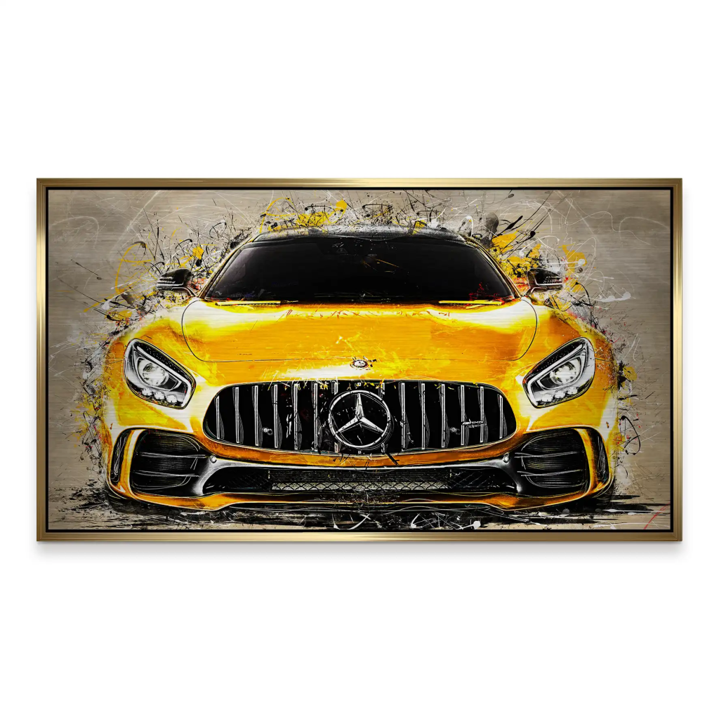 Mercedes AMG GT Retro Style Style Alu Gebürstet INGALERIE