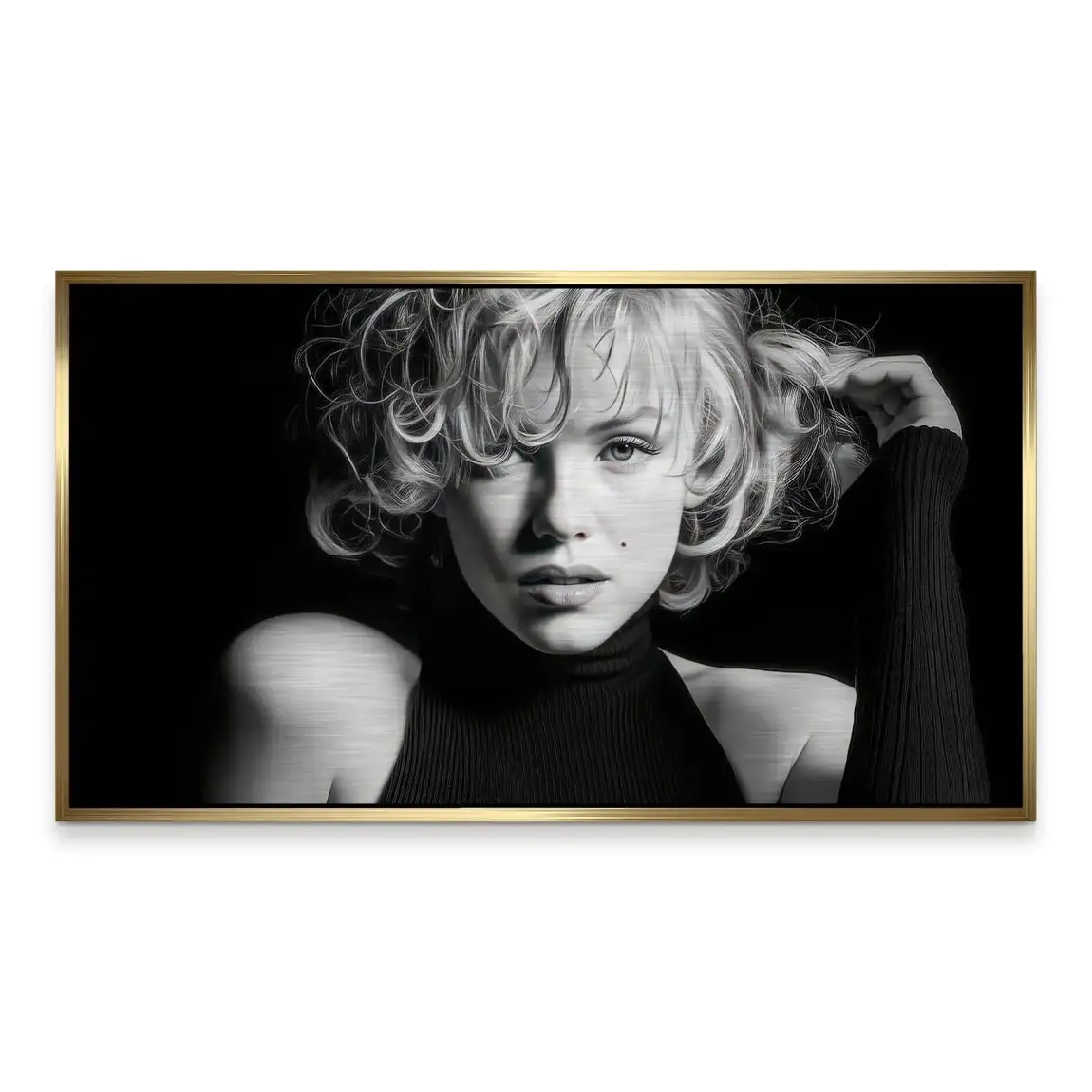 Marilyn Monroe Velvet Icon Alu Gebürstet