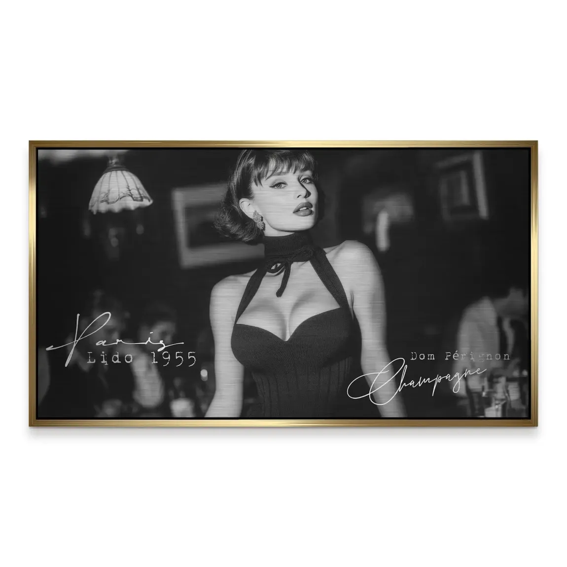 Audrey Hepburn Lido Bar Alu Gebürstet