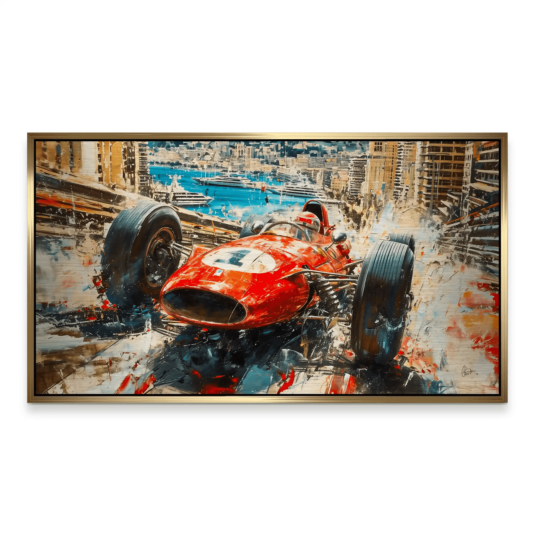 Monaco Formel 1 Retro Alu Gebürstet INGALERiE