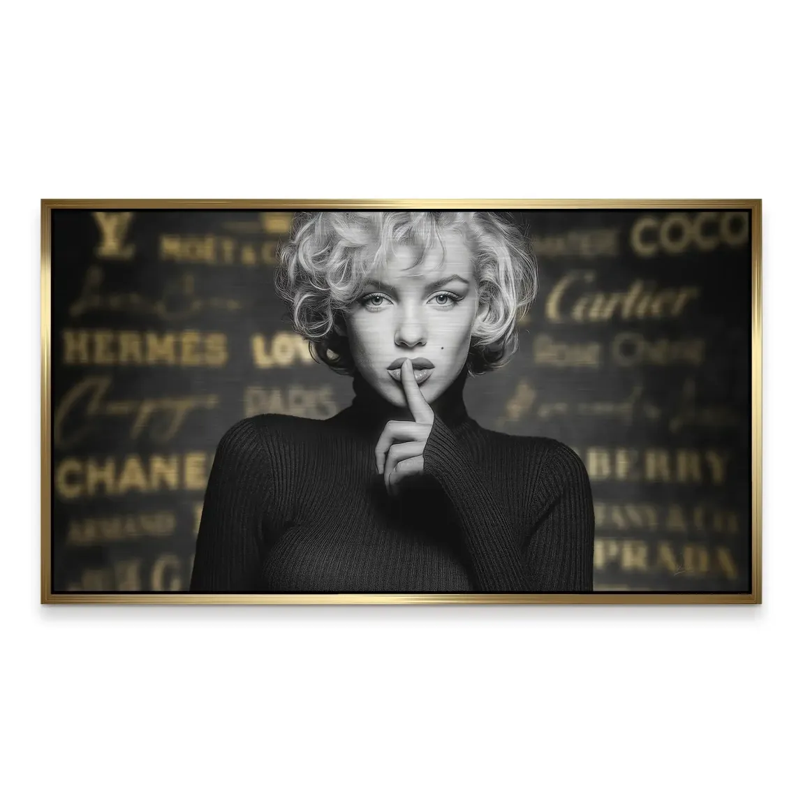 Marilyn Monroe Secret Glamour Alu Gebürstet