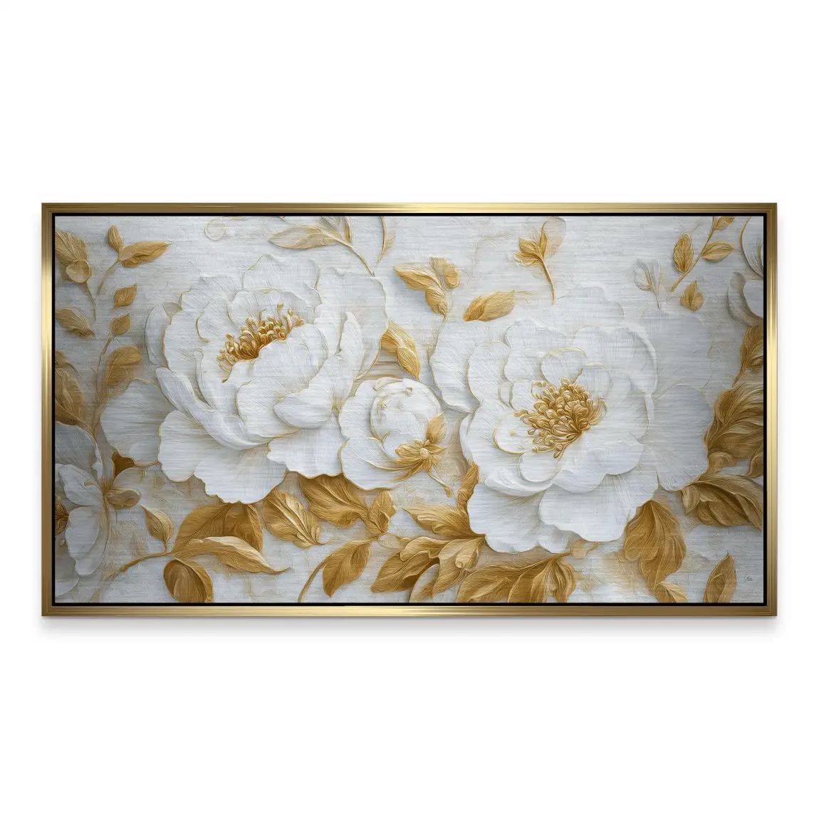 White Gold Rose Art Alu Gebürstet