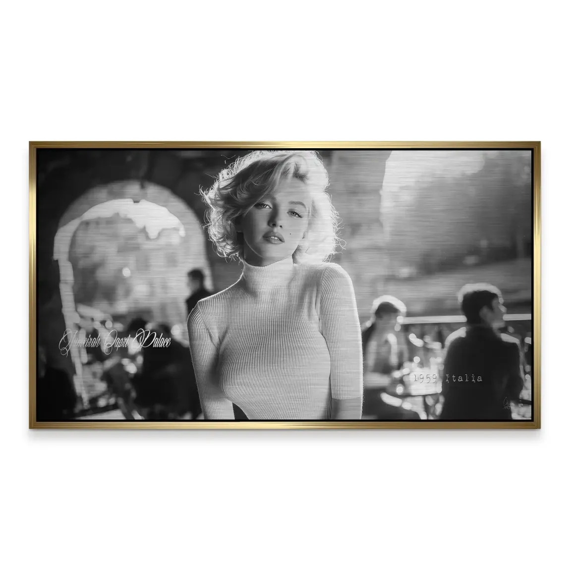 Marilyn Monroe Italia Aluminiumbild gebürstet