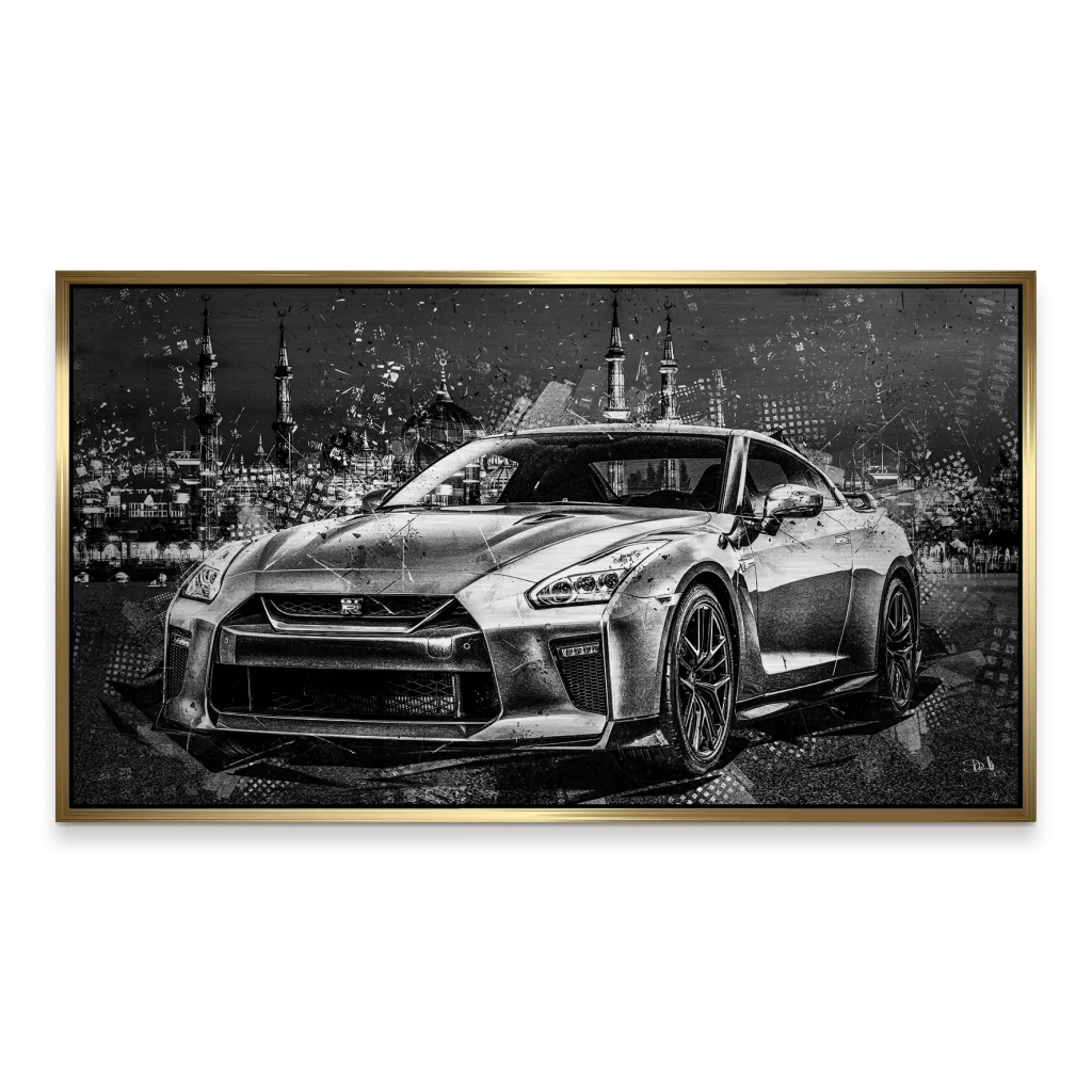 Nissan GT-R Abstrakt Style Alu Gebürstet INGALERIE