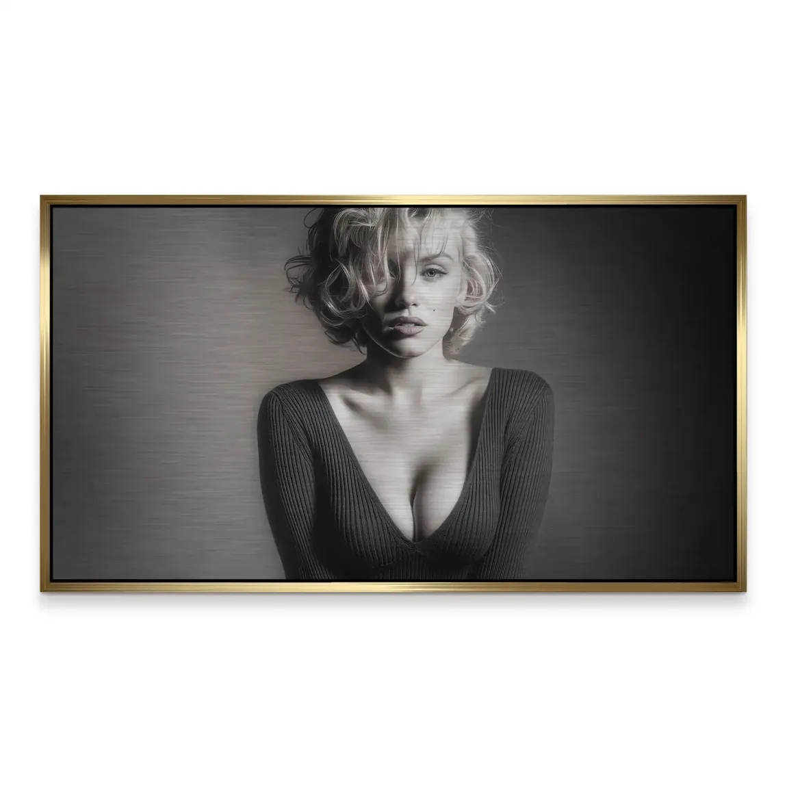 Marilyn Monroe Glam Night Alu Gebürstet