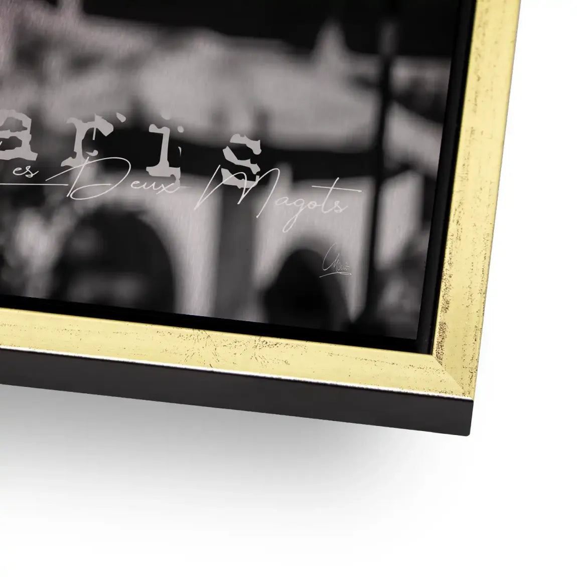 Audrey Hepburn Paris Cafe Alu Gebürstet