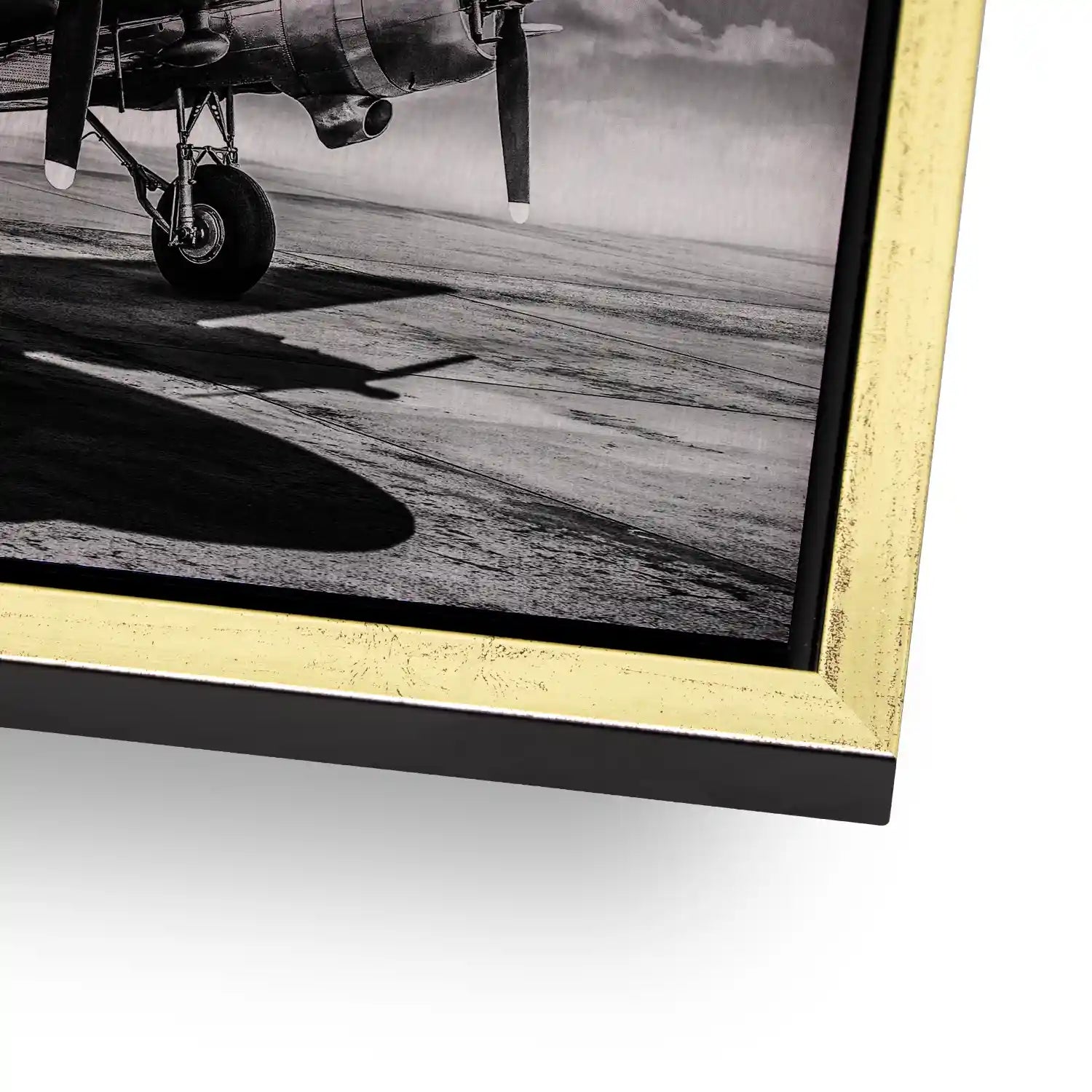 DC3 Vintage Flugzeug Alu Gebürstet INGALERIE