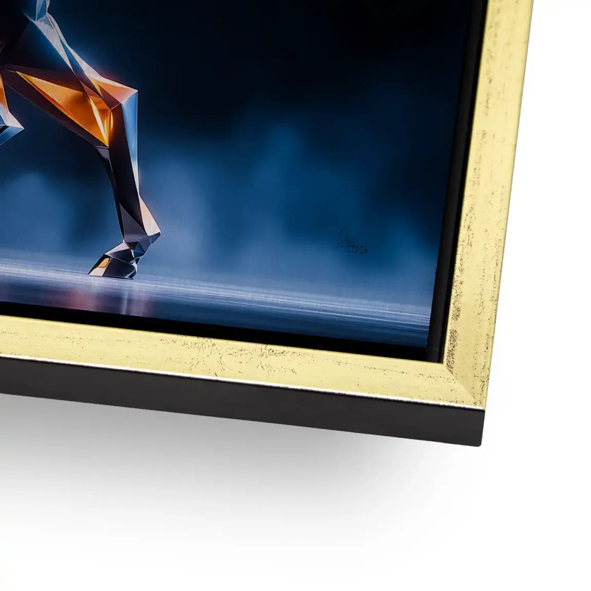 Kristall Hirsch Alu Gebürstet