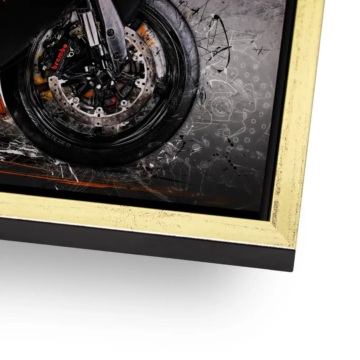 KTM RC8 Abstrakt Alu Gebürstet