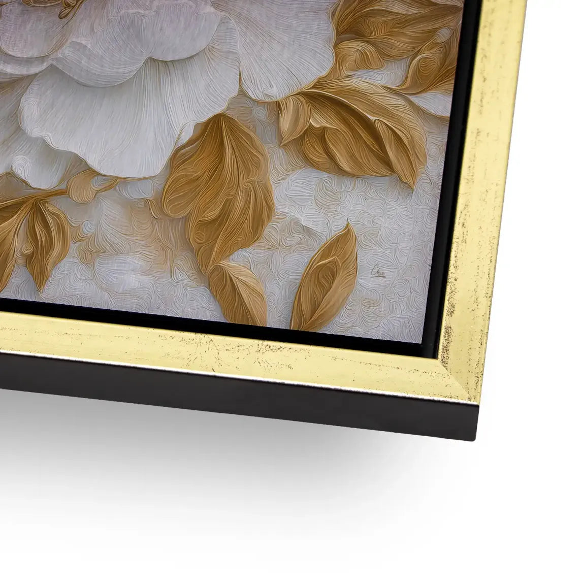 White Gold Rose Art Alu Gebürstet